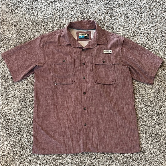 Magellan Outdoors Other - Magellan Outdoors Men's Maroon/Purple Casual Button Down Shirt